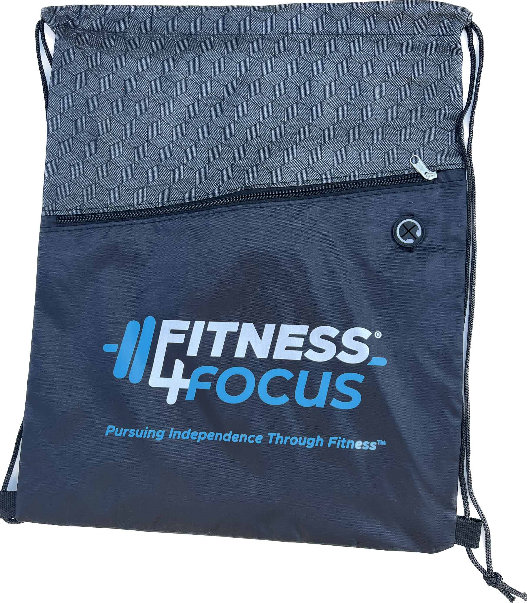 F4F Drawstring Bag with Zipper Front Pocket image 0